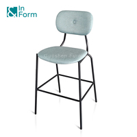 Cadre en métal fixe cuisine nordique Sillas Para Barra Design moderne tabouret de bar café chaises hautes pour la maison cuisine bureau Bar Table