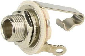 1/4 '6,35mm Mono <span class=keywords><strong>Jack</strong></span> Socket Mount Audio <span class=keywords><strong>Jack</strong></span> Adaptador de altavoz <span class=keywords><strong>Conector</strong></span> <span class=keywords><strong>para</strong></span> bajo de <span class=keywords><strong>guitarra</strong></span> eléctrica - Product Image 2