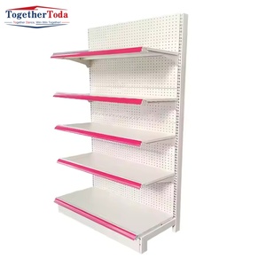 Estantería Metálica de Alta Calidad para Supermercado, Tamaño y Color Personalizados, Logotipo Personalizado, Estante Individual Multicapa, Muebles Comerciales para Supermercado - Product Image 1