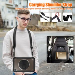 Étui robuste pour tablette avec bandoulière en TPU pour Samsung Galaxy Tab A9 Plus 11 pouces X210 X215 avec poignée rotative intégrée à 360 degrés - Product Image 2