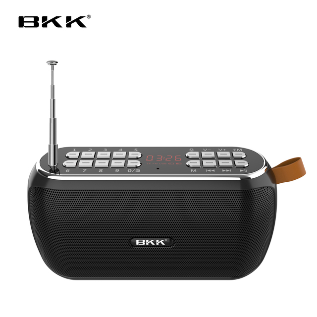 FM Radio for Elderly Portable Speaker Recording Function AUX Audio Input Handfree