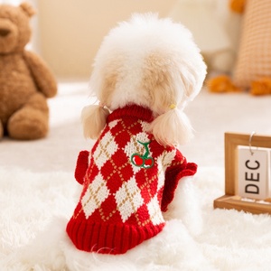 Maglione invernale per cani di piccola taglia in maglia di poliestere morbido <span class=keywords><strong>abbigliamento</strong></span> caldo antistatico per <span class=keywords><strong>abbigliamento</strong></span> <span class=keywords><strong>da</strong></span> cucciolo di Bichon Frise Pomeranian Schnauzer - Product Image 2