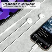 Écouteurs filaires universels 3,5 mm avec microphone, écouteurs Type-C, appels mains libres, subwoofer, écouteurs musicaux ergonomiques et confortables