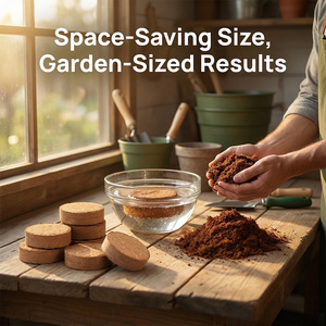 Groente teelt met geperste pure kokosvezel medium, voedingsrijke aardeblokjes en succulententeelt in kokosvezel - Product Image 5