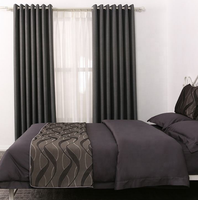 Offre Spéciale rideaux de fenêtre à œillets simples bon marché pour la décoration de la chambre