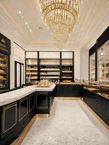 Vetrina Espositiva di Lusso per Pasticceria, Design Europeo, Vendita Diretta dalla Fabbrica, Utensili per Panetterie <span class=keywords><strong>e</strong></span> Pasticcerie in Vendita - Product Image 4