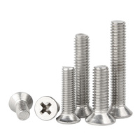 Tornillos de máquina de cabeza avellanada Phillips de acero inoxidable métricos no estándar CNC personalizados M2M3M4