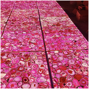 Azulejos <span class=keywords><strong>de</strong></span> Ágata <span class=keywords><strong>Rosa</strong></span> Iluminada Pulida para Pisos y Paredes, Ideales para Clubes VIP y Propiedades Privadas - Product Image 4