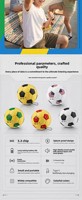 Nouveau Best-seller 2026 : Enceinte portable BT5.3 en forme de ballon de football, basses puissantes, lumière RGB, sortie 5W, autonomie 3-5 heures pour extérieur/bureau