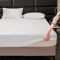 Housse de matelas en microfibre matelassée douce imperméable épaisse Ensemble de literie Protection de matelas respirante Tout enveloppé Drap de lit pour la maison