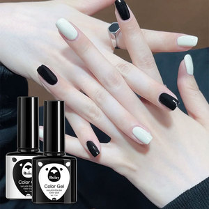 7.3ml Professional <strong>Black</strong> White Nail Gel <strong>Polish</strong> Super <strong>Black</strong>&amp;White Gel Nail <strong>Polish</strong> Semi-Permanent White <strong>Black</strong> Nail UV Gel - Product Image 1