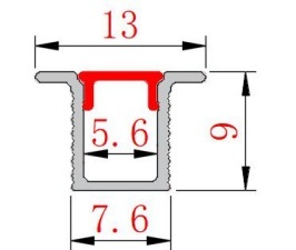 Suministro de fábrica Perfil de Aluminio flexible gris claro Luces de gabinete LED Diseño de granja Control remoto regulable montado en la pared - Product Image 4