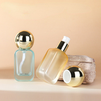 Fantaisie Designer En Gros 30ml Fondation Bouteille En Verre Presse Pompe Vide Lotion Emballage Fantaisie 1 oz Emballage Cosmétique