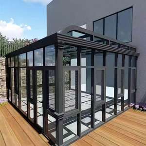 Sunroom en forma de <span class=keywords><strong>L</strong></span> Triple laminado templado <span class=keywords><strong>Solarium</strong></span> Aluminio Sunroom Glass House Sunroom - Product Image 5