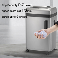 Trituradora de Documentos 24L Super Micro Cut, Destructora de CD, 2.4M/Min, 1*2Mm, Trituradora de Papel P7