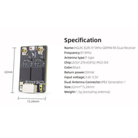 Récepteur double ELRS GEMINI RX 2,4 GHz 915 MHz pour avion RC, drone FPV longue portée