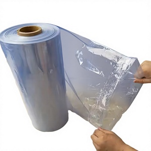 Lámina de PVC Transparente Azul Claro, Impermeable, para Bolsas de Playa y Bolsas de Cosméticos - Product Image 3