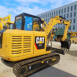 Mini-pelleteuse sur chenilles 5.5 tonnes Caterpillar jaune d'occasion CAT 305.5E de seconde main en vente en Chine - Product Image 1