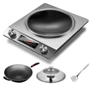 Vừa được ra mắt 3500W đôi núm bếp cảm ứng, bề mặt lõm, điều chỉnh năm cấp, hẹn giờ và cài đặt nhiệt độ - Product Image 6