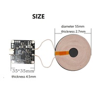 Module de bobine de chargeur sans fil rapide à induction électromagnétique micro-induction