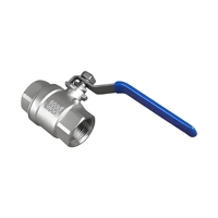 Vanne à opercule en laiton DN25 SS304 PN16 à filetage femelle, commande manuelle à vis, OEM pour conduites d'eau et de drainage