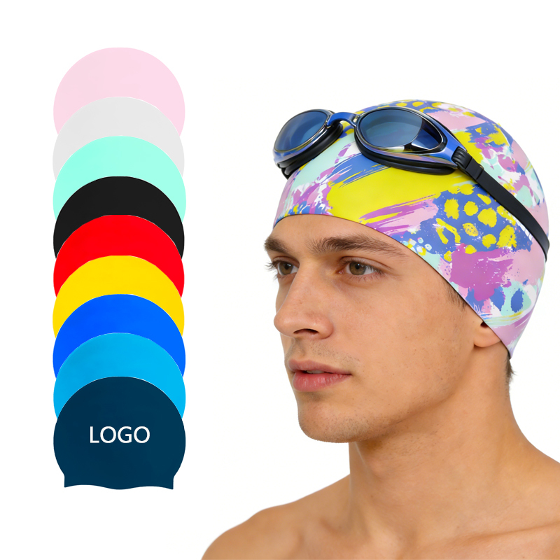 Durable Waterproof Silicone Swimming Cap Custom