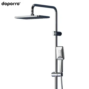 Doppro Mixer Set Douche Kraan Systemen Faciio Messing Zilver Classic Body Hot Keramische Stijl Oppervlak Moderne