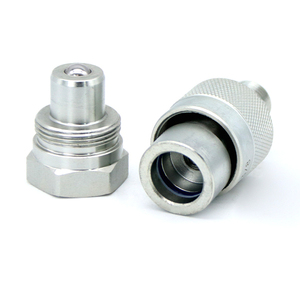 Connecteur <span class=keywords><strong>hydraulique</strong></span> rapide de type vis en acier au carbone, norme ISO14540, 1/4 pouce, certifié - Product Image 3