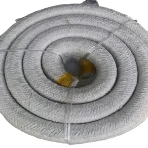 Ceramic fiber rope for pipe or round duct insulation seal