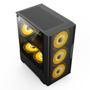 SNY A03 PC Case OEM Gaming Cases MATX Mid Tower Casing Panneau latéral en verre trempé ARGB Support 360mm Radiateur Ordinateur de bureau - Product Image 2