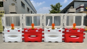 Barrière en plastique remplie d'eau HDPE, barrière de sécurité - Product Image 5