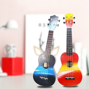 Ukulélé Peint <span class=keywords><strong>à</strong></span> <span class=keywords><strong>la</strong></span> Main, Couleurs de Dessin Animé, Petite <span class=keywords><strong>Guitare</strong></span> 21 Pouces, Instrument d'Initiation pour Étudiants Débutants, Prêt <span class=keywords><strong>à</strong></span> <span class=keywords><strong>Jouer</strong></span> - Product Image 3