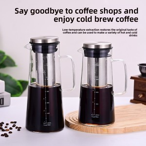กระติก<span class=keywords><strong>กาแฟ</strong></span>เย็น<span class=keywords><strong>แบบ</strong></span>กรอง ทำจากแก้วโบโรซิลิเกตคุณภาพสูง ทนความร้อน ใช้กรองได้ หลายขนาด รุ่นจีน - Product Image 1