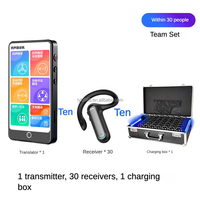 Casque audio intelligent portable professionnel HiFi sur l'oreille et sur l'oreille traducteur automatique multilingue en temps réel en 47 langues