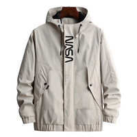 2024 hommes Style américain veste d'hiver imperméable col montant fermeture éclair coupe-vent respirant conception dernière tenue vêtements
