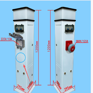 قاعدة خدمة بحرية بلاستيكية للموانئ مع نظام توصيل الطاقة والمياه، وقاعدة خدمة بحرية مزودة بمنصة عائمة ونظام توصيل الطاقة والمياه، وعمود خدمة بحرية - Product Image 3