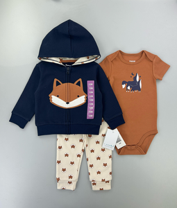 <span class=keywords><strong>Pagliaccetti</strong></span> classici per bambini all'ingrosso 100% in cotone primavera pagliaccetto in cotone di alta qualità per neonati set di 3 pz - Product Image 6