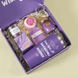 Panier-cadeau spa violet pour la Saint-Valentin 2026, kit de soins personnels pour femmes, idéal pour la fête des mères, cadeau de <span class=keywords><strong>mariage</strong></span> - Product Image 6