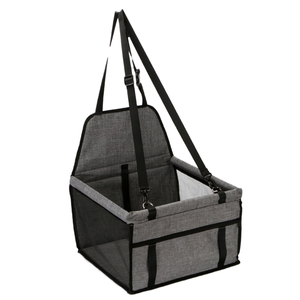 Gris multifonctionnel <span class=keywords><strong>voiture</strong></span> sac <span class=keywords><strong>pour</strong></span> animaux de compagnie <span class=keywords><strong>chien</strong></span> siège de <span class=keywords><strong>voiture</strong></span> sac avec tissu en maille respirante accès facile lors de la sortie chaise de siège <span class=keywords><strong>pour</strong></span> animaux de compagnie - Product Image 1