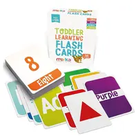 Custom Logo Afdrukken Kinderen Flashcards Inductieve Arabisch Card Game Educatief Speelgoed Speelkaart Spel