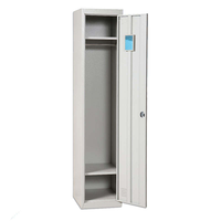 Module de rangement métallique moderne, haut et fin, verrouillable, à porte unique, amovible, pour équipement