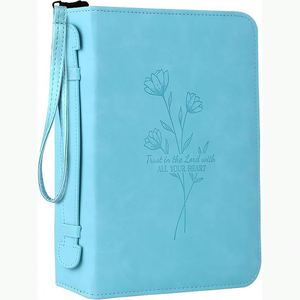Bolsos de Mano Personalizados BSCI con Correa de Hombro para Mujer, para Llevar la Biblia, con Funda Protectora de Chenilla con Letras Personalizadas - Product Image 1