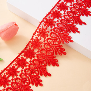 Gran oferta, adorno de encaje de 8,5 cm, <span class=keywords><strong>guipur</strong></span> para vestidos bordados, muchos colores, accesorios DIY, textiles para el hogar, adorno de encaje de costura DIY - Product Image 4