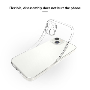 Siêu mỏng rõ ràng trường hợp đối với <span class=keywords><strong>iPhone</strong></span> 15 14 13 12 11 Pro XS Max XR x mềm <span class=keywords><strong>TPU</strong></span> Silicone cho <span class=keywords><strong>iPhone</strong></span> Cover quay lại điện thoại trường hợp - Product Image 2