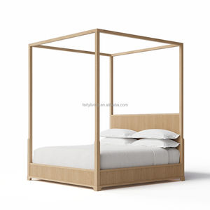 FERLY, деревянный каркас, двуспальная кровать, мебель, удобный дизайн, массивная деревянная дубовая панель, набор кроватей - Product Image 4