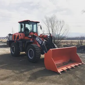 Everun Er35 machinery with EPA4/EURO5 engine front end bucket articulated compact mini wheel loader