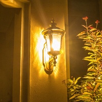 Lampes murales d'extérieur à LED de style européen Vente chaude IP65 Éclairage de jardin avec base en aluminium