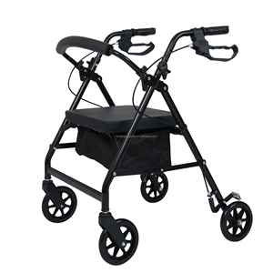 Nuevo estilo Walking Aids 4 ruedas plegable portátil Rollator Walker <span class=keywords><strong>Adulto</strong></span> Walker para personas mayores - Product Image 5