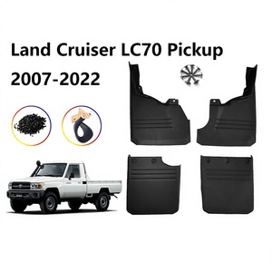 Juego de 4 Guardabarros de Plástico Negro para Toyota Land Cruiser LC70 FJ70 - Product Image 5