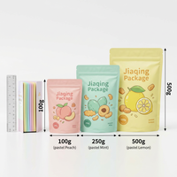 Emballage alimentaire personnalisé de style mignon en film polyester, résistant à l'humidité et aux odeurs, avec fermeture éclair refermable pour aliments pour animaux et lait